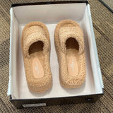 Breakj Women Wear 2023 Full-Length Teddy Slippers With Open-Toe