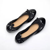New Ladies Flat Shoes Soft Foldable Red Ballet Flats Shoes Women Pink Round Toe Classic Solid Dancing Shoes For