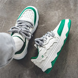 Men Skateboarding Shoes Canvas Thick Bottom Platform Shoes Comfortable Breathable Vulcanized Shoes Casual Sneakers Student