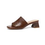 Slipper Woman's Toe Drag-Out Heel With Rome Cool Summer Wear Comfortable