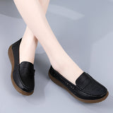 Breakj Hollow Round Head Pedal Soft Bottom Shallow Mouth Fashionable Happy Shoes Female British Wind Flat Bottom Leisure Single