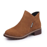 Size NEW Women Party Boots Autumn Winter Boots Flock Classic Zipper Snow Ankle Boots Winter Suede Warm Fur Plush Women