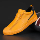 High-top Men Casual Plush Shoes Quality Warm Lined Male Footwear Outside Wear-resisting Flats Shoes Fashion