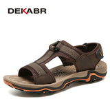 Hot Sale New Fashion Summer Leisure Beach Men Shoes High Quality Leather Sandals Plus Size 45 Men's Outdoor