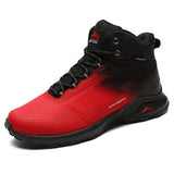 New Men Winter Snow Boots Waterproof Leather Sneakers Warm Plush High Quality Outdoor Hiking Boots Work Shoes Big Size