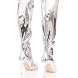 And Winter New Pointed Sexy Mirror Patent Leather Women Over The Knee Boots Show Night Club And Female Boots Large