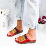 Sandals Women Summer Women Premium Orthopedic Open Toe Sandals Breathable Leather Casual Female Platform Retro