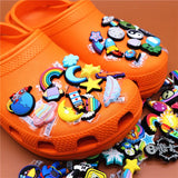 Space Alien Designer Shoe Charms 5pcs/lot Croc Buckle Accessories Luxury Rainbow Sun Clog Dog Jewelry Decorations