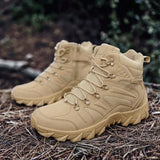 Breakj Spring And Summer Thick-Soled Cross-Country Boots High-Top Military Boots Men's Outdoor Sneakers Leisure Shoes Hiking