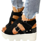 Women Peep Toe Sandals Ladies High Heel Slippers Women Summer Beach Shoes Casual Platform Shoes Women Open Toe