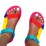 Women Sandals Multicolor New Summer Shoes Woman Leopard Print Open Toe Shoes Fashion Casual Sandals Female Zapatos De