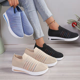Summer New Large-Size Single-Shoe Women's Thick Bottom Slope And Sports Wind Casual Flying
