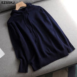 Autumn spring hooded sweater Pullovers Women female 2020 loose sweater knit Jumpers