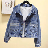 Jackets Coats Women 2019 Short Casual Denim Coat New Autumn Long Sleeve Jaqueta Feminina Chaquetas Mujer Jeans
