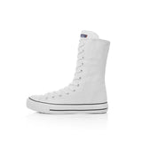 Canvas Vulcanized Shoes Black White Sneakers Classic Punk Preppy Style Flat Shoes Autumn Winter