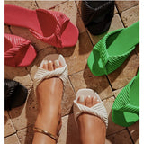 Breakj Bottom Slippers Female Womens Slippers Slippers Female Solid Color Home Cool