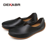 Hollow Out Breathable New 2021 Summer Split Leather High Quality Fashion Casual Shoes Men Lovers Couple Flat Loafer