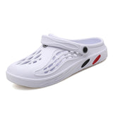 Breakj Summer New Men's Hole Shoes Breathable Beach Shoes Outdoor Half Drag Bag Head Personality Cold