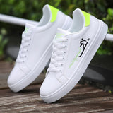 Sneakers White Casual Shoes Summer Autumn Men Footwear Fashion Lace Up Shoes Flats Breathable Valentine Shoes