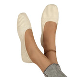 And Autumn 2025 New Large-Size Single-Shoe Women Fashion Pure Color Flying Flat