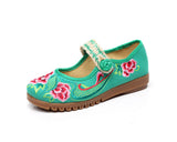 Breakj Shoes, Beef Tendon Bottom Loose Fat Feet Mother Shoes Grandma Shoes Grandma Shoes Embroidered Cloth Shoes Women's Singles