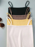 basic women tank top Summer white knit tank top Women sexy knitted camisole sleeveless strip