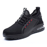Men Safety Shoes Work Sneakers Steel Toe Shoes Women Work Boots Anti-puncture Indestructible Man Sefety Boots Male
