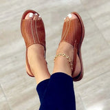 Sandals 2022 Summer Female Slippers Flat Woman Peep-toe Comfort Slip-on Sandalias Casual Shoes Mujer