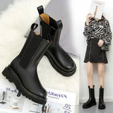 Boots Women Fall 2023 New British Wind Boots Platform Chesille Short Boots Inss Damp Chimney
