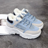 Winter Warm Shoes Platform Woman Snow Boots Plush Female Casual Sneakers Faux Suede Leather Female Snowboots Warm Shoes