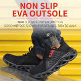 Safety Shoes Summer Boots With Steel Toe Breathable High Top Sneakers Vulcanise Sneakers Lightweight Casual Working