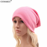 Color Beanies Spring Gorros Winter Womens Beanie Hat Women Cotton Solid High Cost Performance Casual Multifunctional