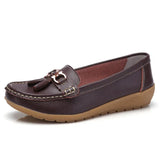New Arrival Shoes Woman Genuine Leather Women Flats Slip On Women's Female Moccasins