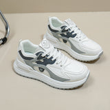 Breakj Korean Version Of The Thick Platform Dad Shoes Spring 2025 New Street Shot Student Running Sneakers Increased Leisure