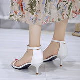 Breakj Korean High Heels Black Shoes 2023 Summer