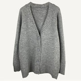 Women Autumn Winter Cashmere Sweater Cardigans Casual V Neck Batwing Long Sleeve Cardigans Female Elegant Chic