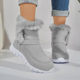 Boots 2023 Snow Boots New Winter Korean Version Thickened Solid Color Short Boots Plush Warm Flat