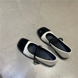 Evening Wind Gentle Thick Soles Mary Jane Single Shoes Spring And Autumn Fragrant Style British Small Leather Shoes INS