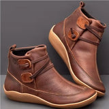 2019 Booties Woman Lace Ankle Boots Suede Stitching Boots Short Arch Support Comfortable Soft Bottom Female Boot Big Size