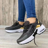 Breakj 2023 New Casual Sneakers Women's Flying Slopes And Round Head Lace With Mesh Breathable Women's
