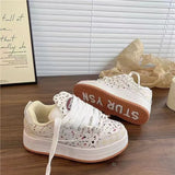 Breakj Niche Design Cranberry New Board Shoes Female Small White Shoes Platform Lightweight And Versatile Students Increase Fashion
