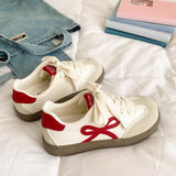 Breakj Fashion Training Shoes Women 2025 Summer New Thick-Soled Casual Women's Shoes College Style Lace Coloring Small White