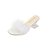 Breakj Sandals Women 2023 Summer New High Heel Fish Mouth Sandals Slippers Large Size Cool