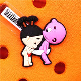 Sale 1pcs PVC Shoe Charms Cute Rabbit Baby Bottle Sieve Shoe Accessories Shoe Buckle Decorations fit Croc JIBZ Kids