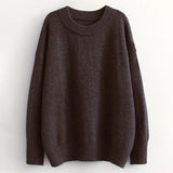 Women Autumn Solid Knitted Sweater Basic O Neck Cashmere Sweater Female Batwing Long Sleeve Loose Jumpers Casual