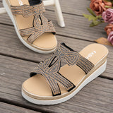 Breakj Slopes And Slippers Women's 2025 Summer Fashion Water Drill Outside Wearing Thick-Bottomed Large Beach