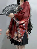 new style meets Inari God spring and wind feather and weaver girl sweet all-match Japanese jacket loose cardigan