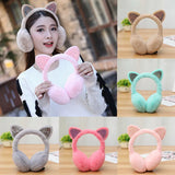 Winter Cat Ear Earmuffs Fur Warm Women Ear Protect Cute Faux Soft Fluffy Ladies