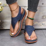 Fashion Clip Toe Wedge Sandals Women Summer PlatformSandalias Mujer 2022 Thick Sole Shoes Ladies Sandalias De Las