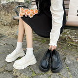 2022 new thick heeled lolita shoes women high heel loafers Japanese JK school uniform leather shoes college girls platform